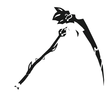❔ Cartoony White Mystery Scythe