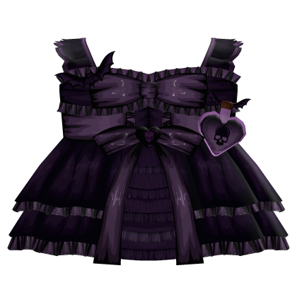 ♡ ⋮ Spooky Lil' Witch Dress In Purple