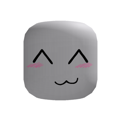 Cute Blush Kitty Face (Recolorable)