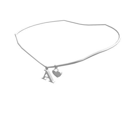 1.0 Initial Necklace: A (Silver)