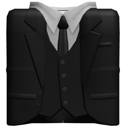 Black Coat with White Suit | Vest