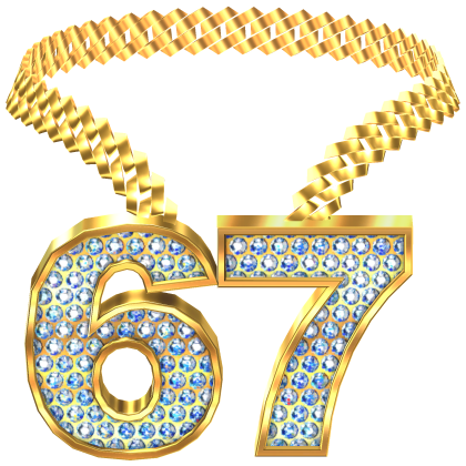 gold 67 chain necklace