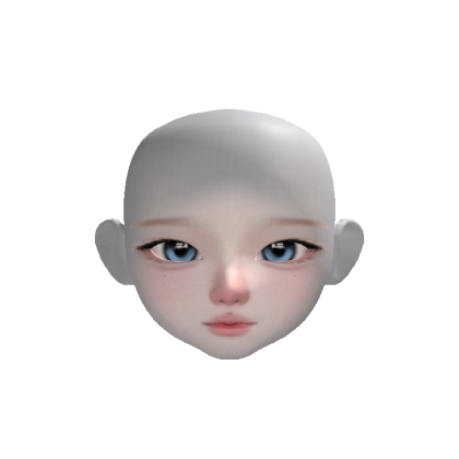 Cute Chibi Korean Doll Makeup Anime Girl Face Head