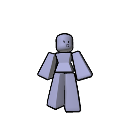 Stylized Cartoony Blocky Woman