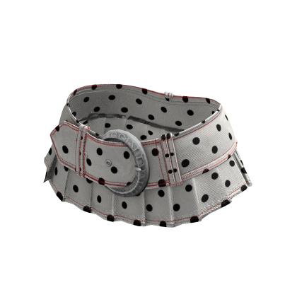 Polka Dot Micro Belt Skirt