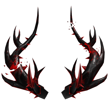 Bloodmoon Red Antler Horns