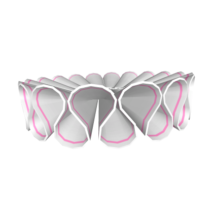 Clown Ruffles in White & Pink 3.0