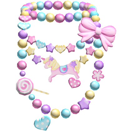 Pastel Kawaii Harajuku Candy Necklace Sweets