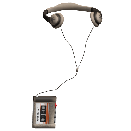 Y2K Retro Cassette w/ Headphones Beige