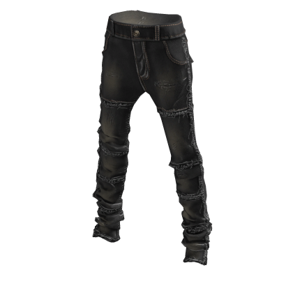 ardor* - stacked jeans (black)