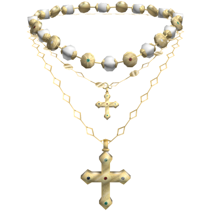 Gold Cross Layered Necklace