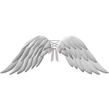 ♡ : white angel ribbon wings