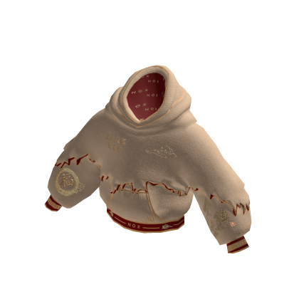 NOX — Y2K IMPERIAL CHINESE ROYAL RED GOLD HOODIE