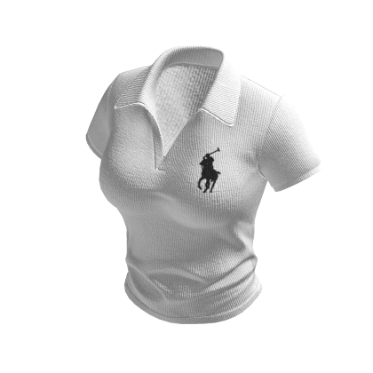 White Designer Ralph Polo Shirt