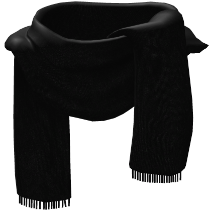 black cashmere grande scarf