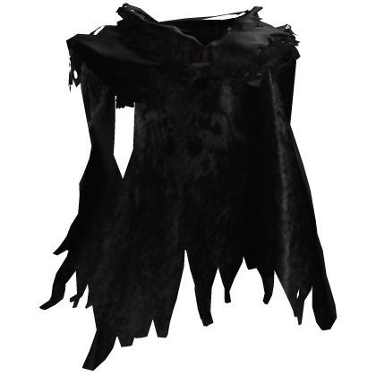 Black Ripped Cape Back
