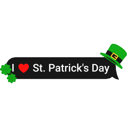 "I ❤️ St. Patrick's Day" Text Message 🍀