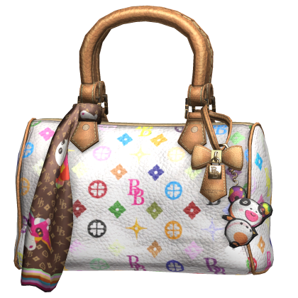 Cute Luxury Unique Designer Monogram Bag In White