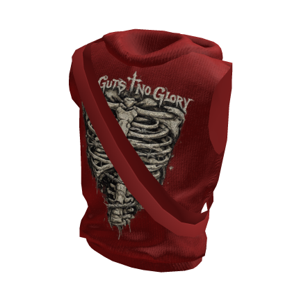 💗Y2K Utility Pouch Tee Hoodie Red 💗
