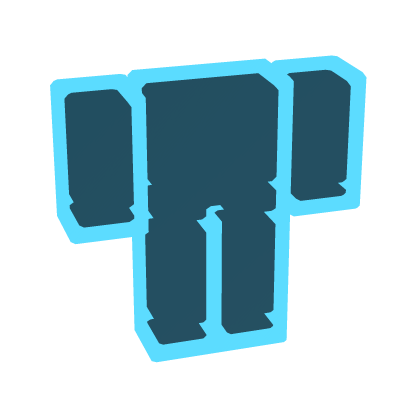 (1.0) Cyan Blue Outline Avatar Aura