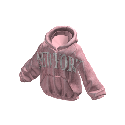 Pink New York Streetwear Hoodie