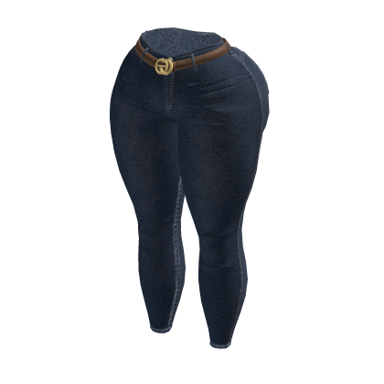Navy Latina Jeans with Belt