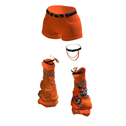 Orange - Leg Warmer Shortpants
