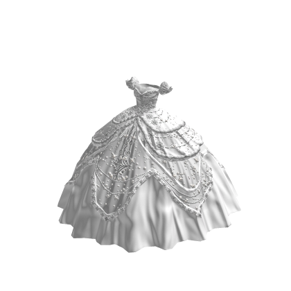♾️ White astral goddess ballgown