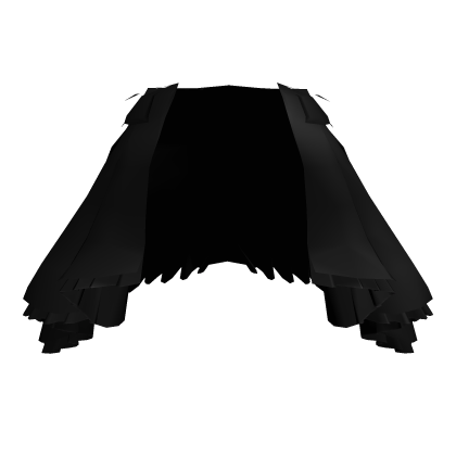 Black Transparent Train Skirt