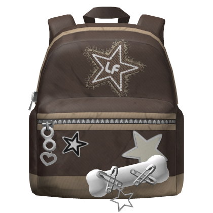 🍀Y2K Canvas Backpack (Brown)