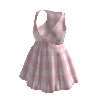 Mori Kei Pink Check Dress