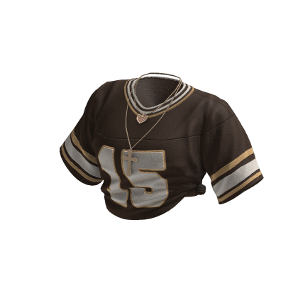 Streetwear Varsity Football Shirt (Brown)