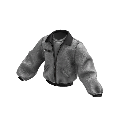 White Workwear Zip Up Jacket