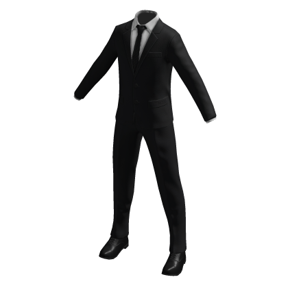 👔 Black suit with white shirt