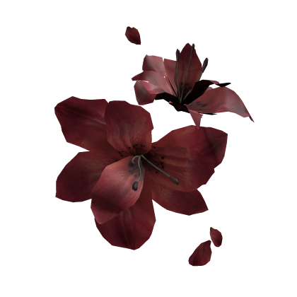 red lily flower eyepatch ❀