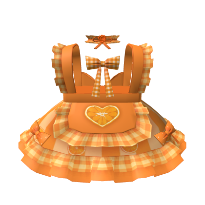 ❤3.0 Cute skirt w Orange apron