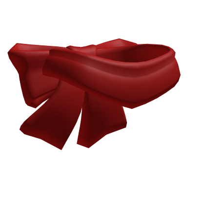 Red Bow Scarf (Backwards)