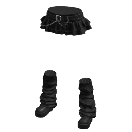 Trendy Skirt W/ Boots
