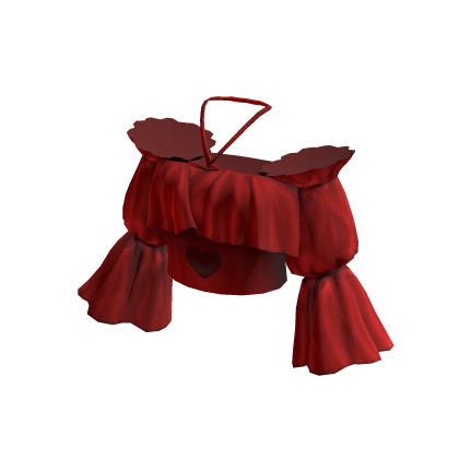 Heart Crop Top Red