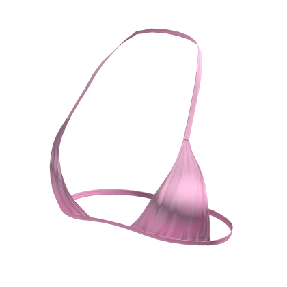 ⨾ Y2K Pastel Pink String Tied Bikini Top