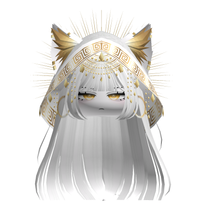 Egyptian Girl w/ Divine Gold White Hood (White)