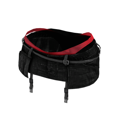 Strap Skirt (Black + Red)