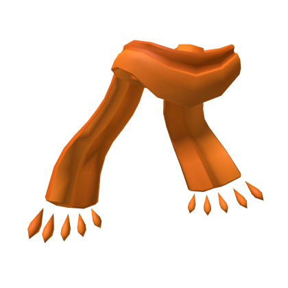 Long Orange Scarf