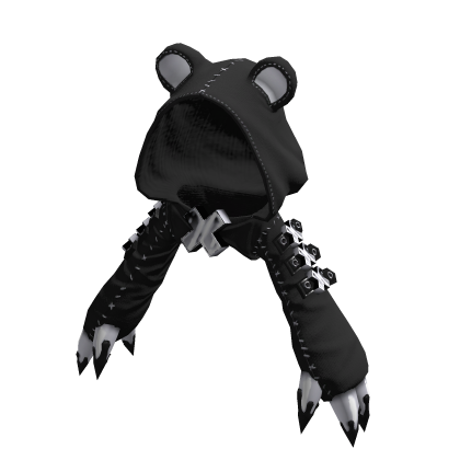 Bear Arms Shrug Black White