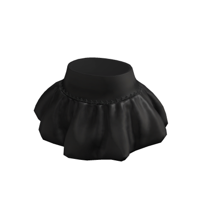 ✨ Black Silk Balloon Skirt Y2K Festive