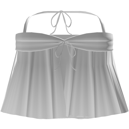 ♡ : white summer flowy coastal doll dress top 3.0