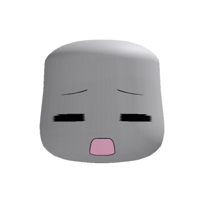 Cute Silly Sleepy chibi face mask