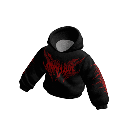 Black Red Goth  Hoodie