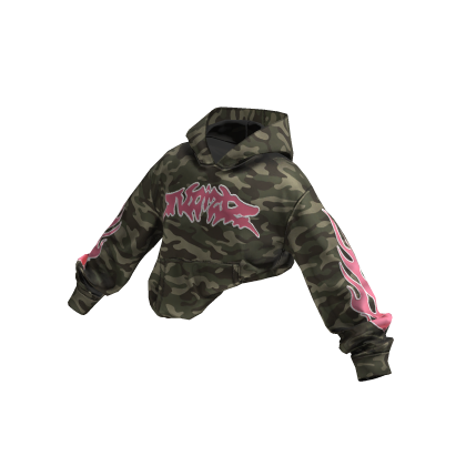 Oversized Tucked Hoodie (Camo)