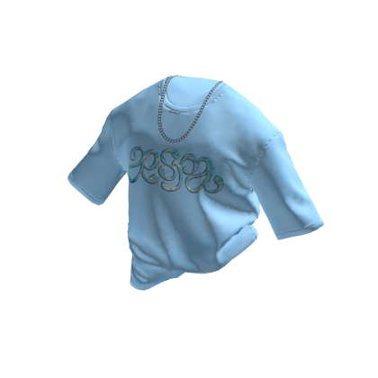 Light Blue Folded Oversize Shirt
